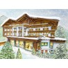 hotel winter commission illustration