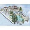 Hotel winter commission illustration