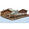 Real estate winter illustration
