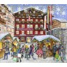 Cityscape commission winter illustration, Sankt Wolfgang, Austria