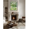 Fine art painting with trees in interior