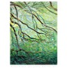 Branches Of Touch, nature acrylic contemporary painting on canvas by Bella Volen