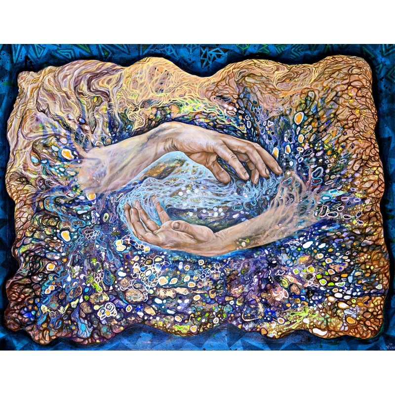 Contemporary painting: Prima Materia, the creation of the world.