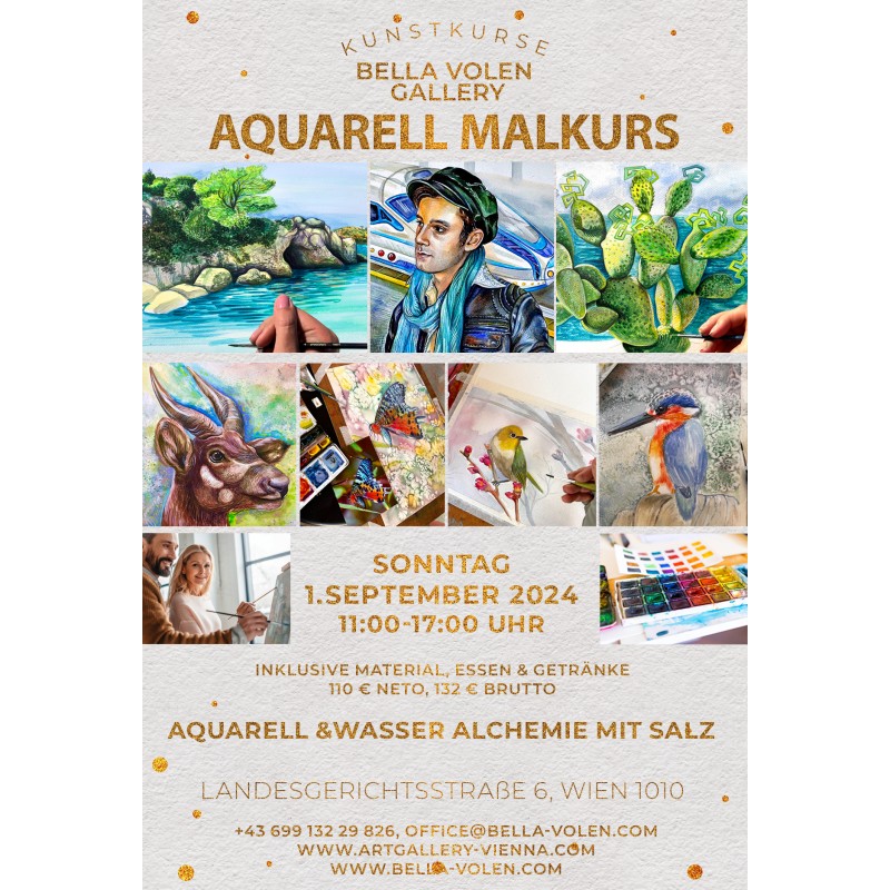 Watercolor-1. September, 1 Day Workshop