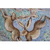 The Three Hares-40 x 60 cm, Print on canvas