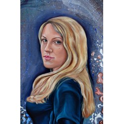 Realistic Portrait on Canvas of 1 Person