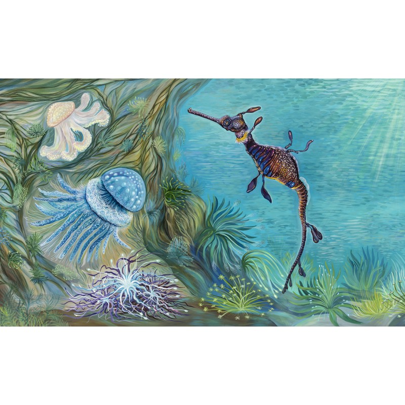 Underwater world /30 x 40 cm/ Print on canvas