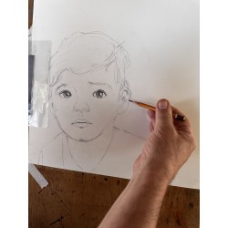 1 day of portrait drawing - Sunday, 20. August 2023